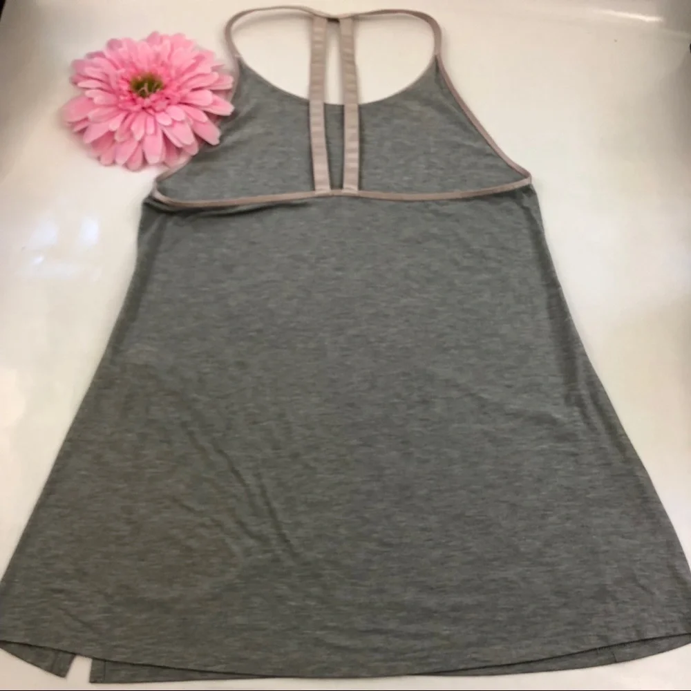 Athleta Essence Athletic Longline Tank Top: Heathered Grey - Picture 5 of 8